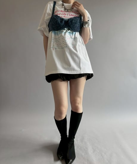 【USED】 Hanes Sneakers Print T-Shirt  / 260622-028