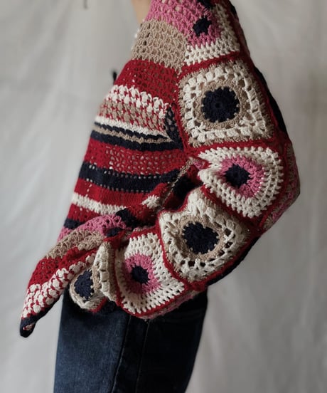 【USED】  Crochet L/S Cardigan/210825-046