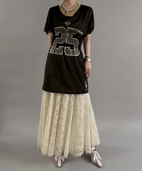 【RE;CIRCLE】 Shirring Football Shirt  /  250904-006