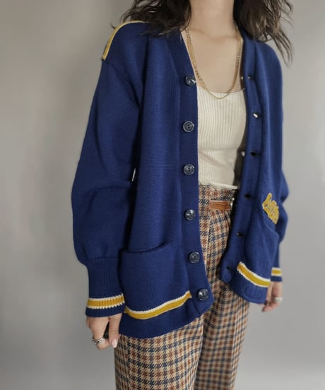 【USED】  Lettered Cardigan / 221105-001