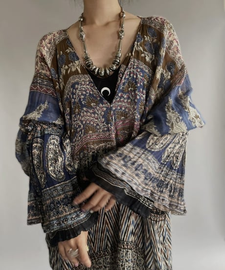 【RE;CIRCLE】 RE Indian Cotton One-piece / 220901-010