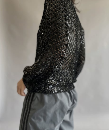 【USED】 Spangle L/S Top/ 230506-010
