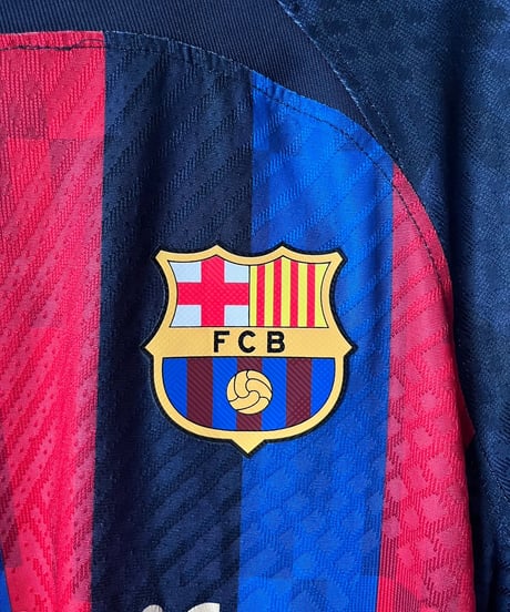 【USED 】Nike FC BARCELONA Soccer Shirt /240603-036