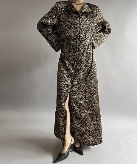 【USED】MOGAN TAYLOR Leopard Patterned Long One-Piece /240907-038