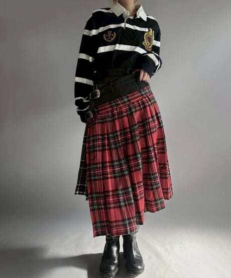 【RE;CIRCLE】 RE Kilt Long Skirt / 251204-010