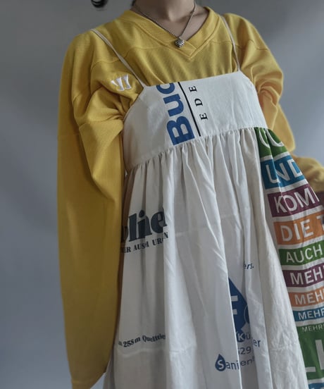 【RE;CIRCLE】RE Eco-Friendly Bag Camisole Long One-piece / 230727-004