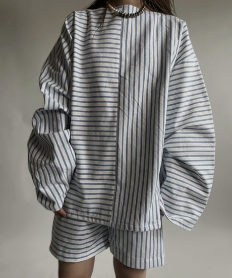【RE;CIRCLE】 RE Netherlands Sheets Border Switch Top / 220423-001