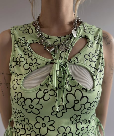 【USED】 PRETTY DAMAGE Flower Pattern Design Set Up /260704-014