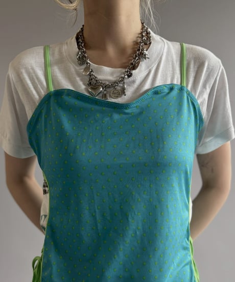 【USED】 Dot Pattern Camisole One-Piece  /260622-014