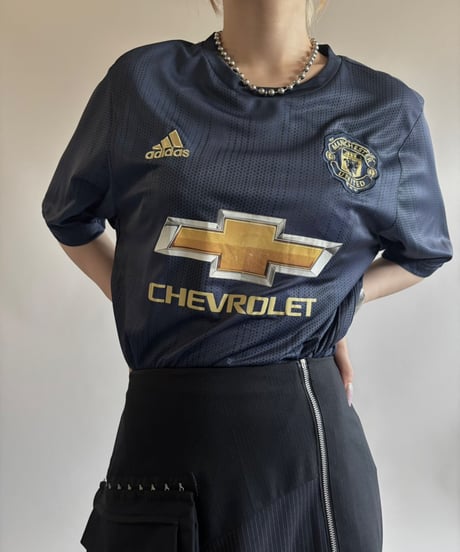 【USED】 18~19's adidas Manchester United Soccer Shirt / 250717-015