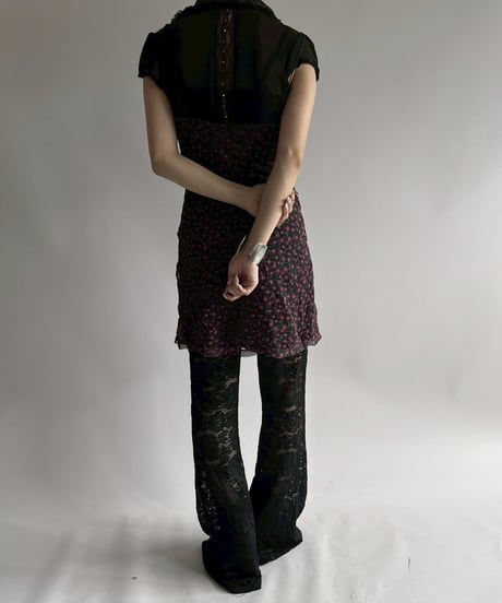 【USED】 Flower Pattern Camisole One-Piece / 250726-020