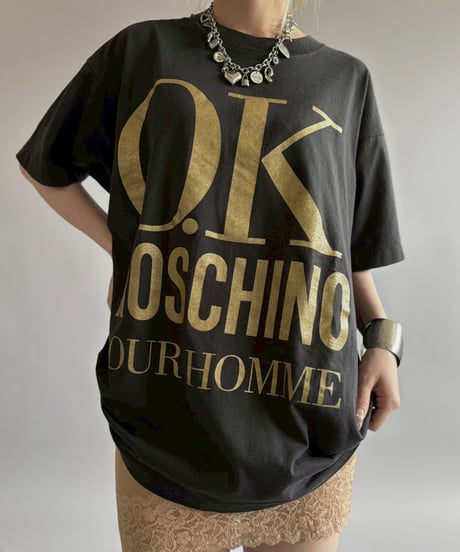 【USED】 Made in USA MOSCHINO Graphic T-Shirt / 260627-026