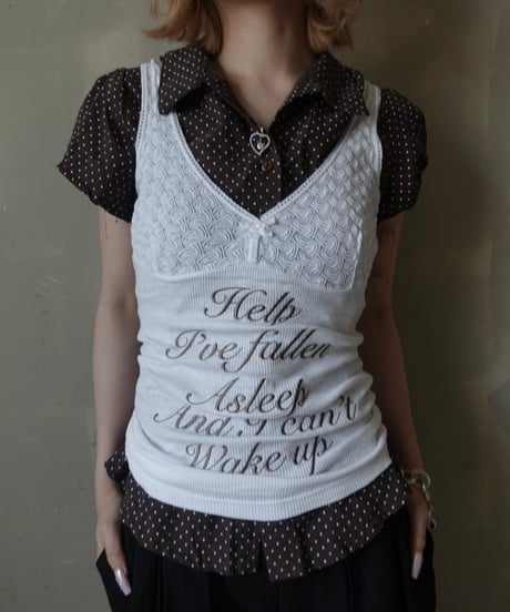 【RE;CIRCLE】 Re Embroidered Camisole Top  /  250724-023
