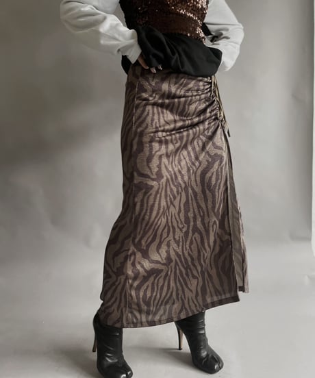 【USED】 Glitter Long Skirt / 230401-036