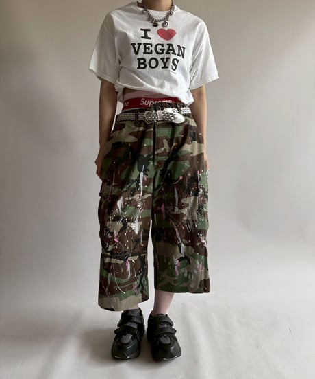 【USED】 GILADAN I ♡ VEGAN BOY'S T-Shirt / 250719-004