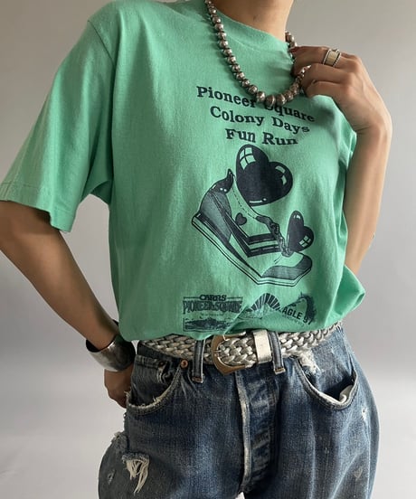 【USED】  Made in USA SELECT 80's Fun Ran T-Shirt /240824-012