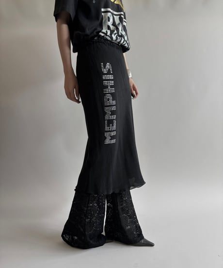 【USED】 Lace Pattern Flare Pants  / 250823-029