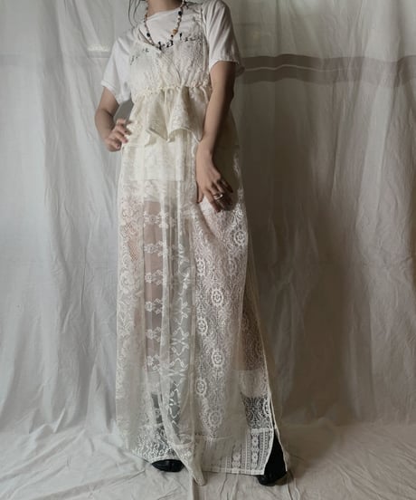 【RE;CIRCLE】 RE Lace N/S One-piece③/210714-006