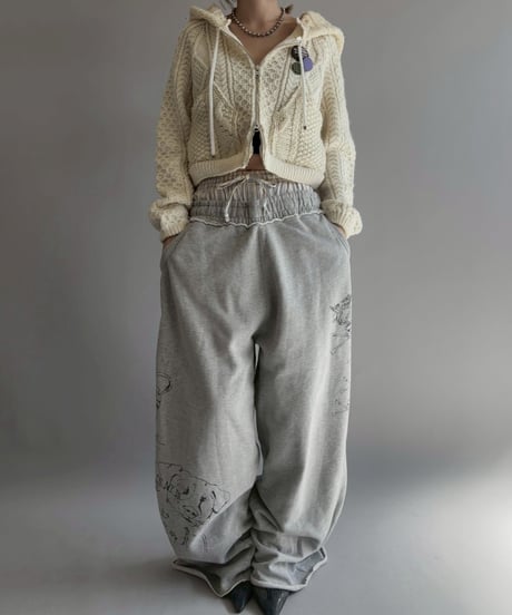 【RE;CIRCLE】 RE Aran Knit Double Zip-up Parka / Ivory / 251030-007
