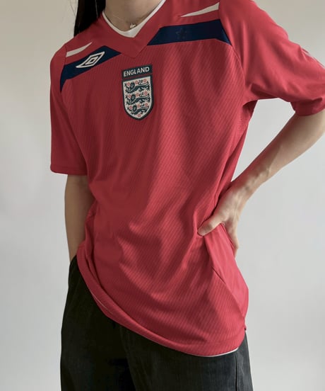 【USED】 UMBRO 08~10's ENGLAND Soccer Shirt/ 250607-055