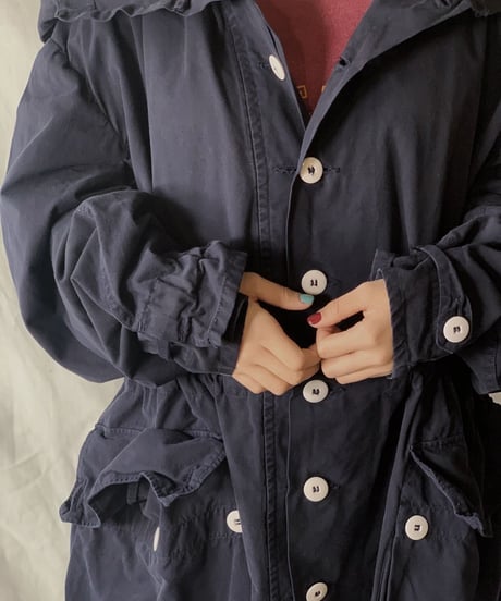 【USED】 Dyed Navy Swedish Snow Hoodie /201020-031