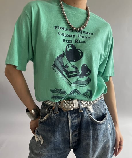 【USED】  Made in USA SELECT 80's Fun Ran T-Shirt /240824-012