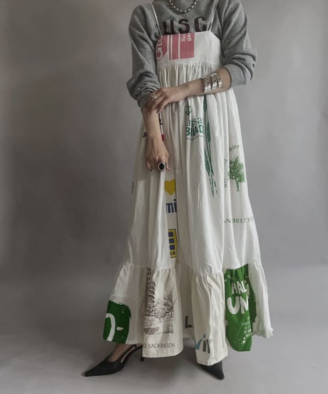 【RE;CIRCLE】RE Eco-Friendly Bag Camisole Long One-piece / 230427-021