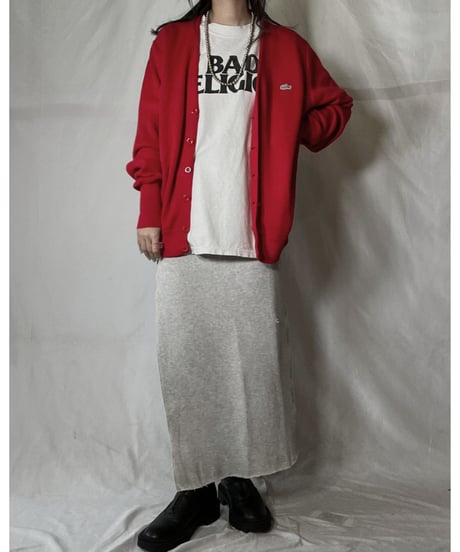 【USED】 LACOSTE Acrylic Knit Cardigan  ⑪ / 220111-016