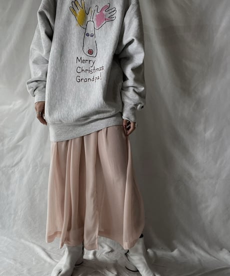 【USED】 Poly Long Skirt/211202-025