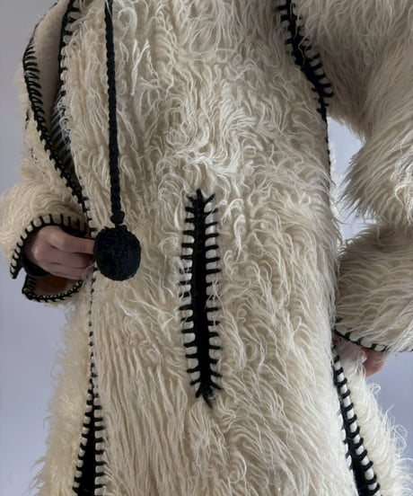 【USED】 Real Fur Piping Design Hooded Jacket/ 260104-010