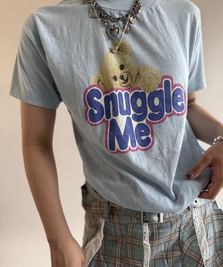 【USED】 Made in USA 80's Snuggle Me T-Shirt /250510-094