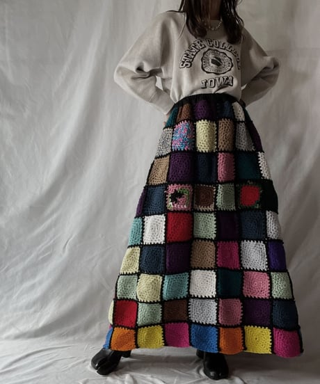 【RE;CIRCLE】 RE Granny Long Skirt①/211110-006