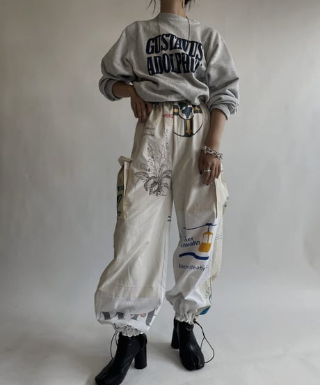 【RE;CIRCLE】 RE Eco-Friendly Bag Draw Cord Pants / 220825-021