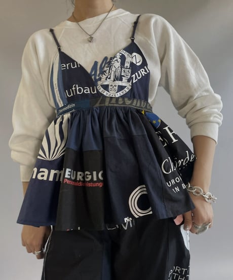【RE;CIRCLE】RE Eco-Friendly Bag Camisole Bustier Black / 230828-007