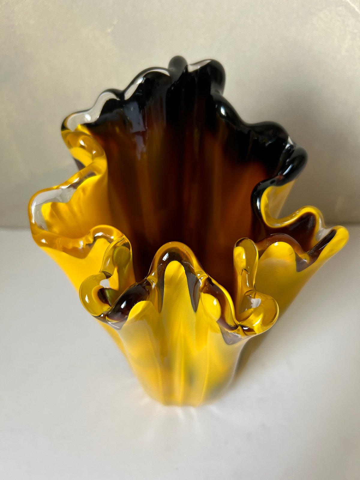 花瓶・フラワースタンド vintage flowerbase Vintage ceramic wall deco flower vase/ビンテージ 陶器 壁掛け