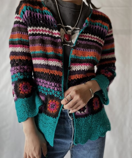 【USED】  Crochet L/S Cardigan/210825-027