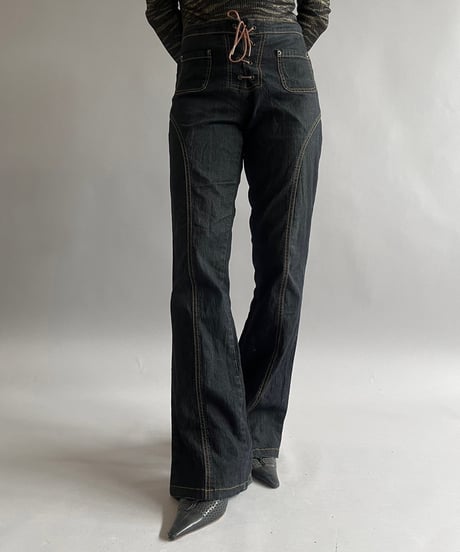 【USED】Flare Denim Pants/ 240907-018