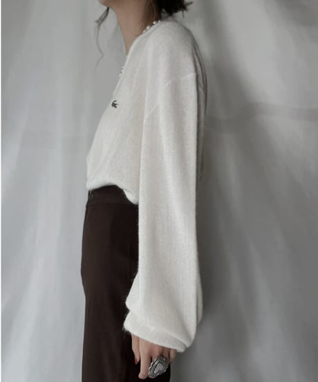 【USED】   LACOSTE Knit Top③/211126-009