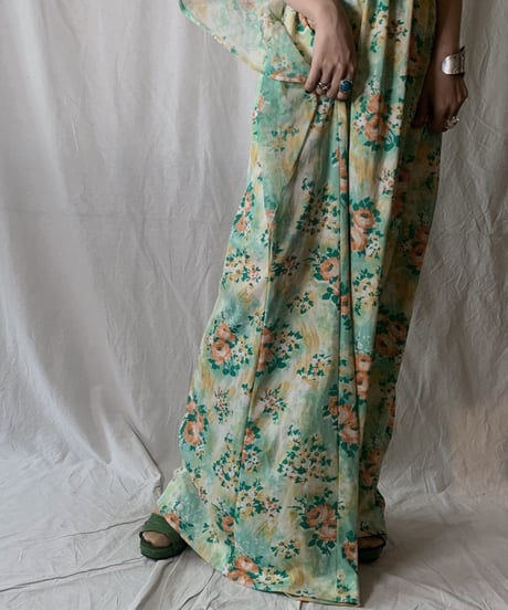 【USED】 Flower Patterned N/S Dress/210630-033