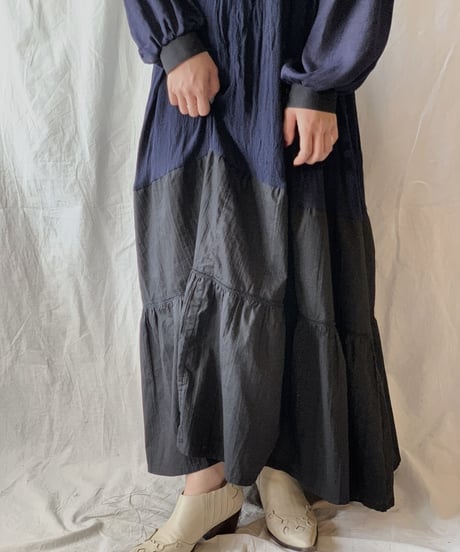 【RE;CIRCLE】 Remake Indy Cotton MUJI one-piece④/210331-004