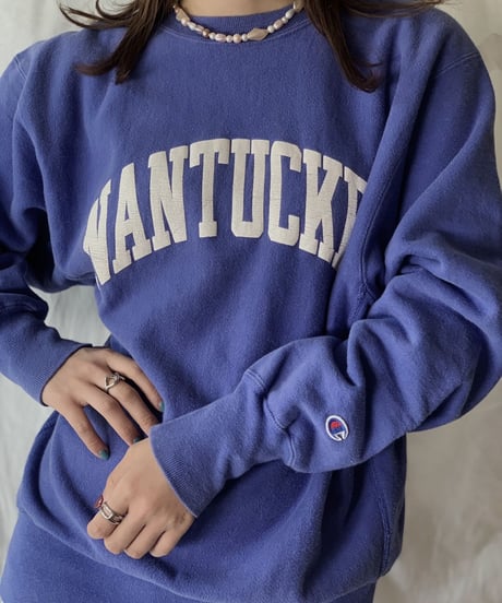 【USED】 90's USA Champion Reverse Weave NANTUCKET/210324-004