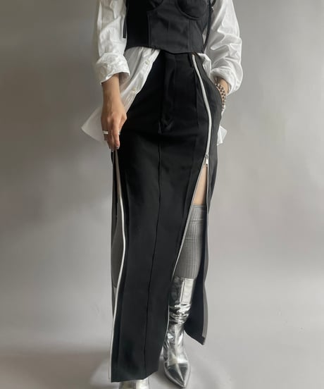【RE;CIRCLE】 Re Front Zip Skirt/ 241003-002