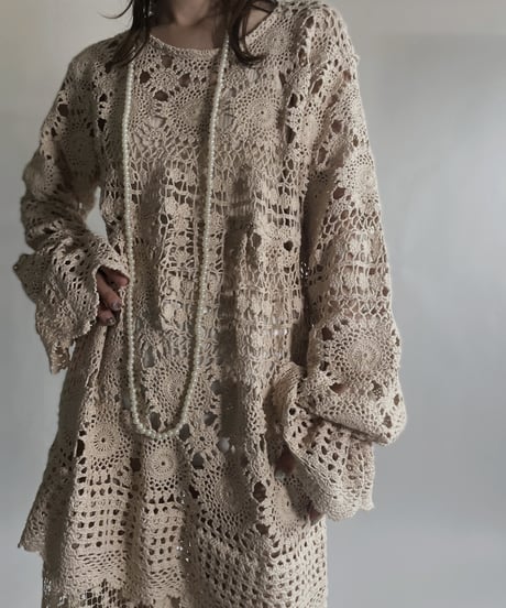 【RE;CIRCLE】 RE Crochet Lace One-piece / 220623-007