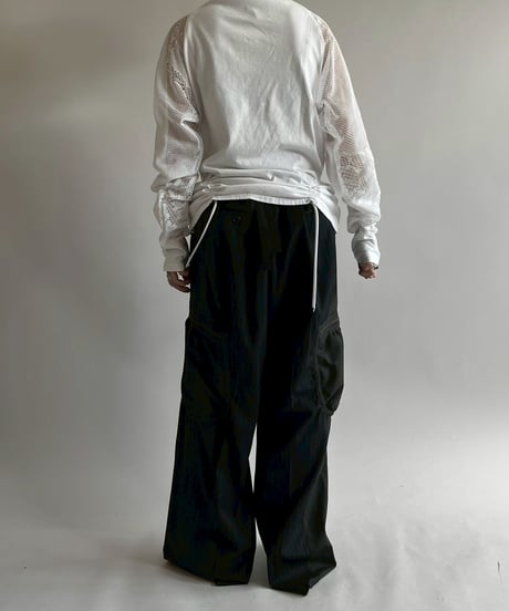 【RE;CIRCLE】 RE Lace Switching Raglan T-Shirt / 250605-006