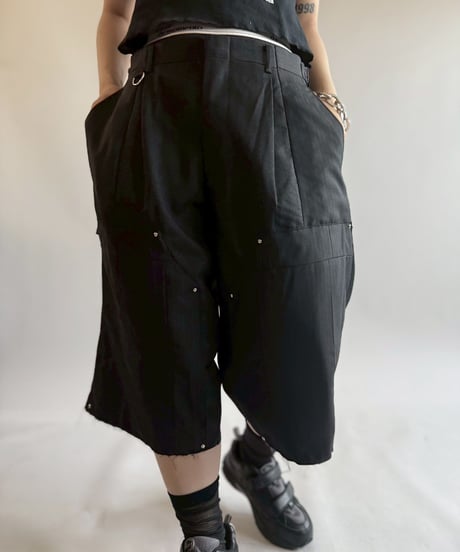 【RE;CIRCLE】 Re Suit Double Knee Shorts / 250612-004