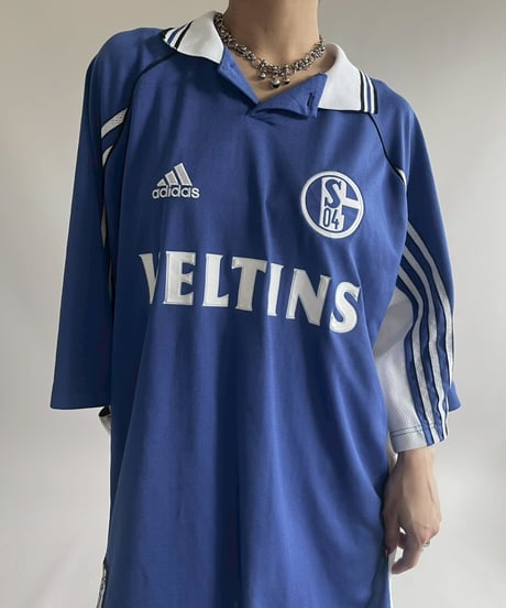 【USED】 adidas 98~99's Schalke 04 Soccer Shirt/ 250607-023