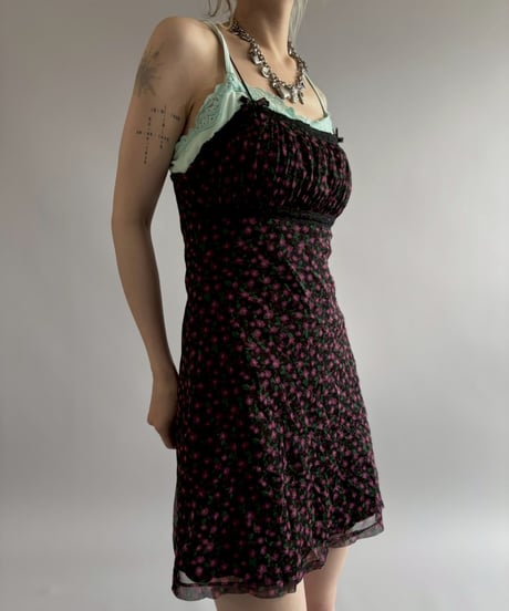 【USED】 Flower Pattern Camisole One-Piece / 260622-018