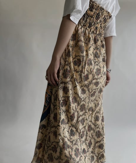 【USED】 Sleeveless Paisley One-piece / 220611-009