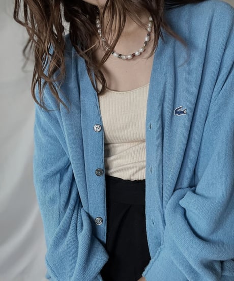 【USED】   LACOSTE Knit Cardigan⑩/211126-018