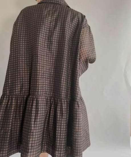 【USED】  GANNI Checked One-piece / 221015-009